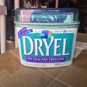 Vintage Dryel 1997 At Home Dry Cleaning Starter Kit 16 Garments 4 Loads NIP NOS
